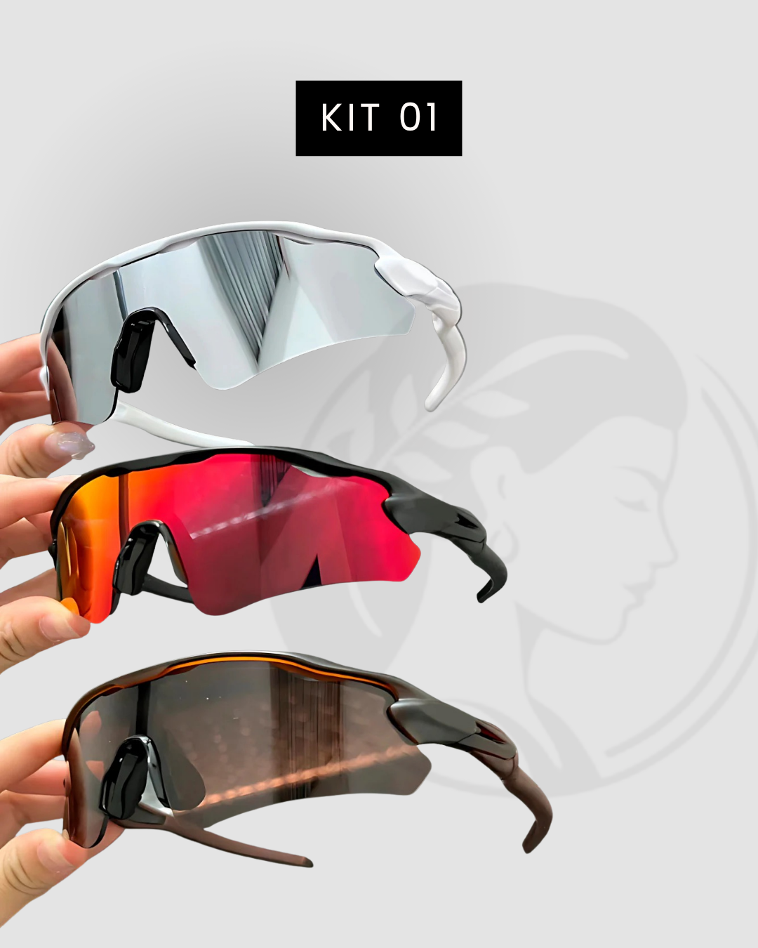 Kit 03 Óculos de Sol Premium Polarizado Proteção UV400 [COMPRE 02 LEVE 03]