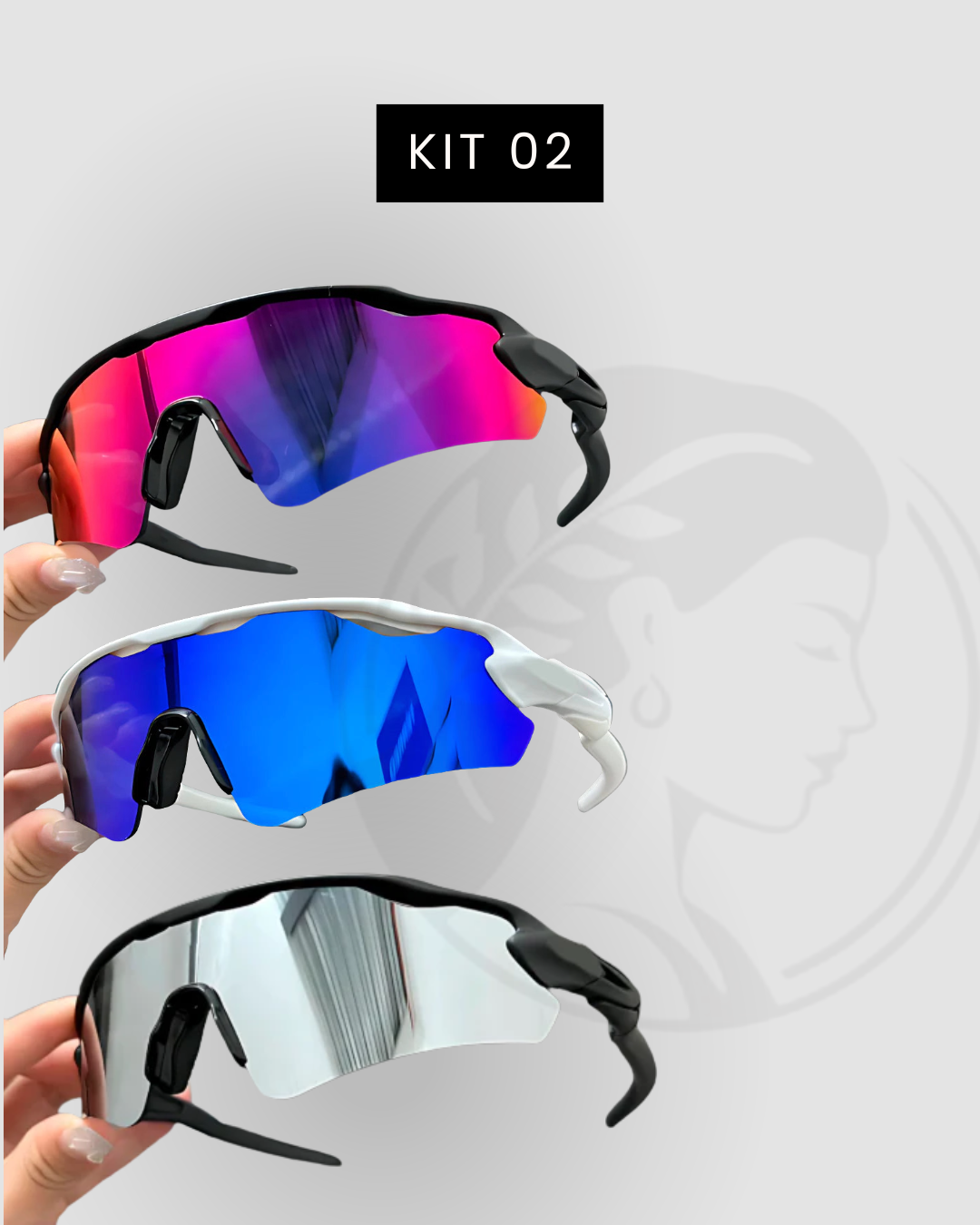 Kit 03 Óculos de Sol Premium Polarizado Proteção UV400 [COMPRE 02 LEVE 03]
