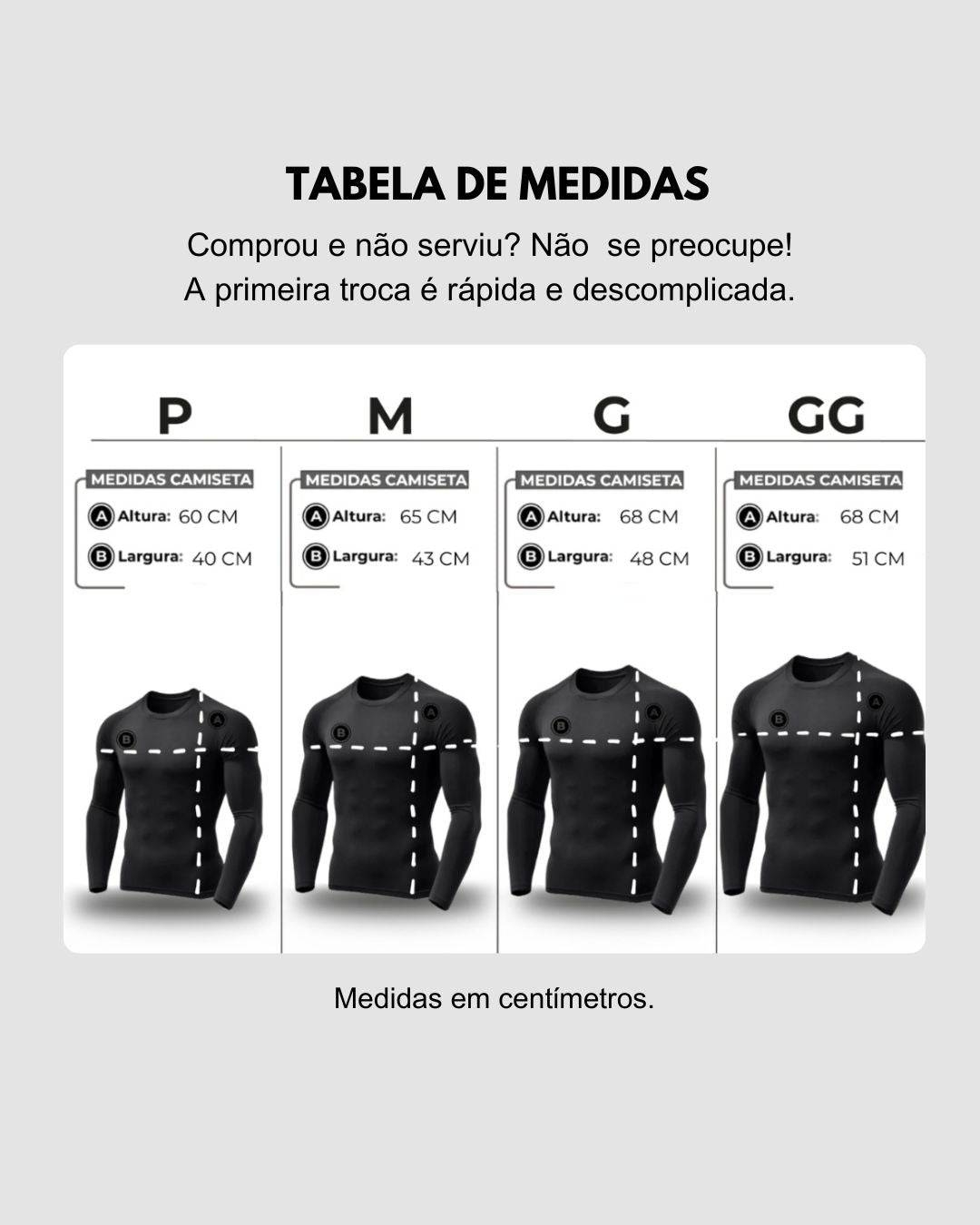 Kit 05 Camisas Térmicas Proteção Uv 50+ Segunda Pele Manga Longa [COMPRE 03 LEVE 05]