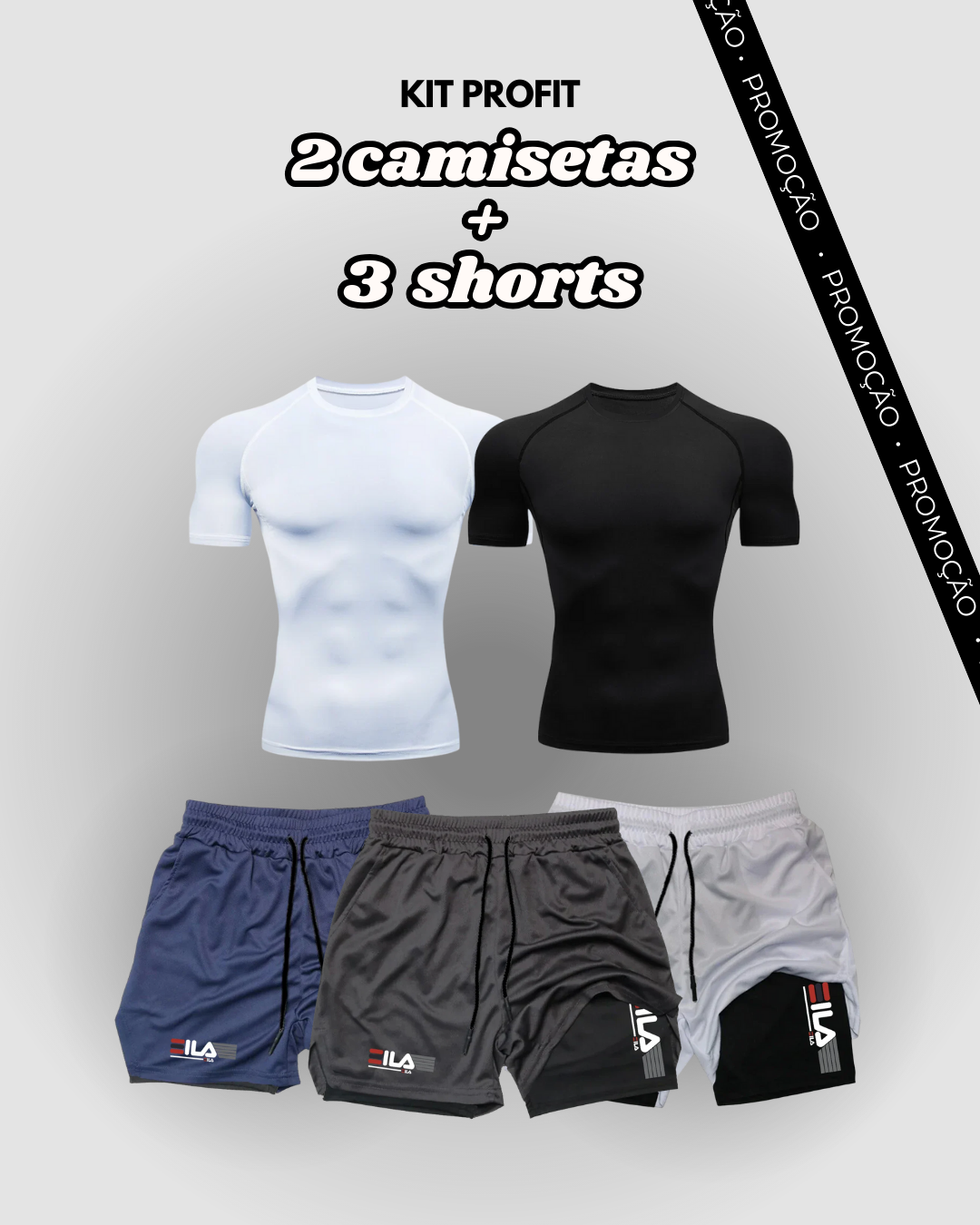 Kit PROFIT de Compressão Interna FILA [COMPRE 3 LEVE 5]