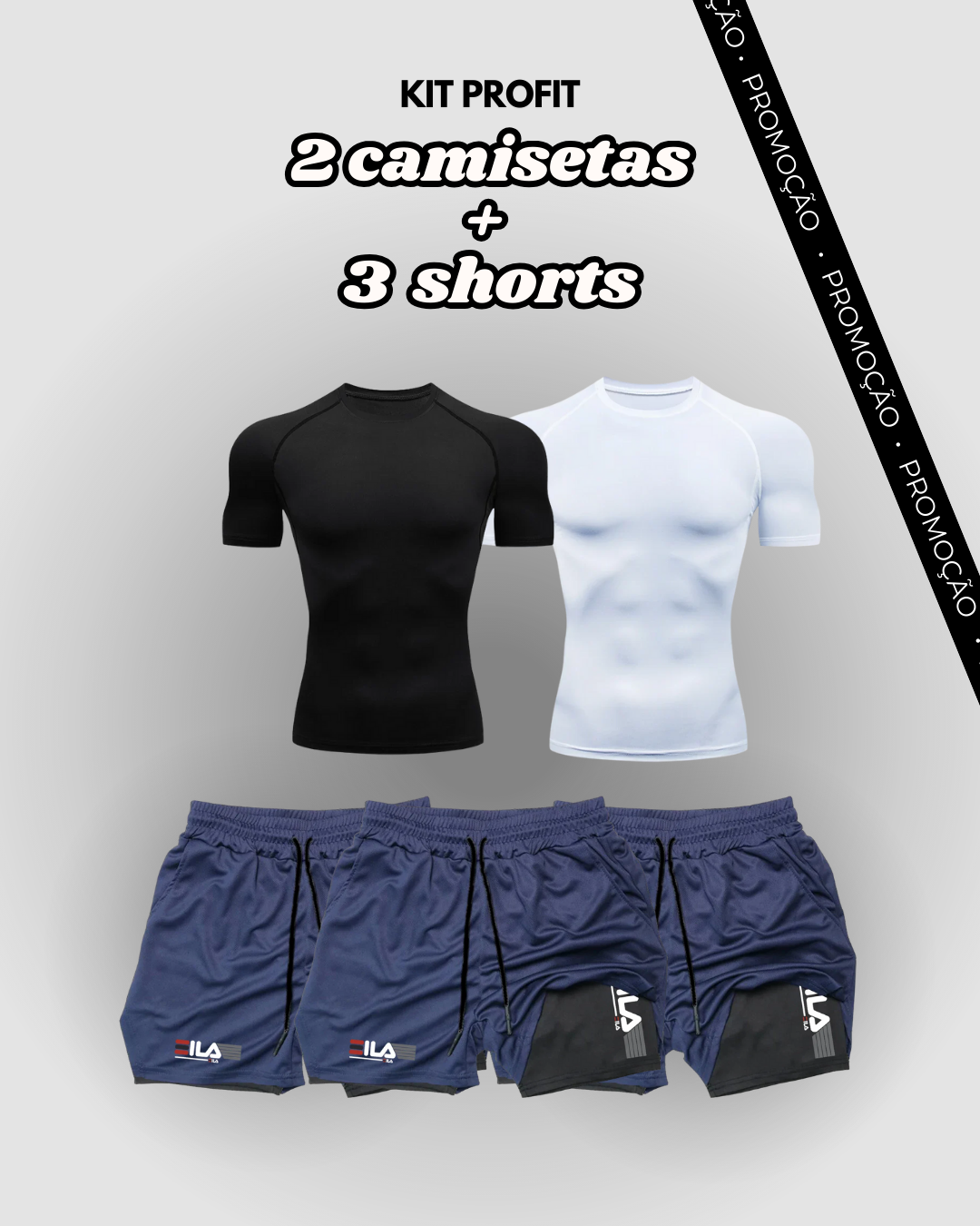 Kit PROFIT de Compressão Interna FILA [COMPRE 3 LEVE 5]