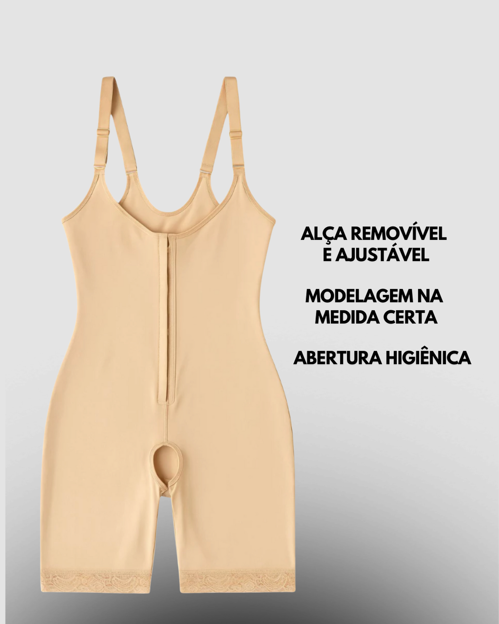 Cinta Modeladora Feminina Macaquinho com Espartilho – Redução da Cintura