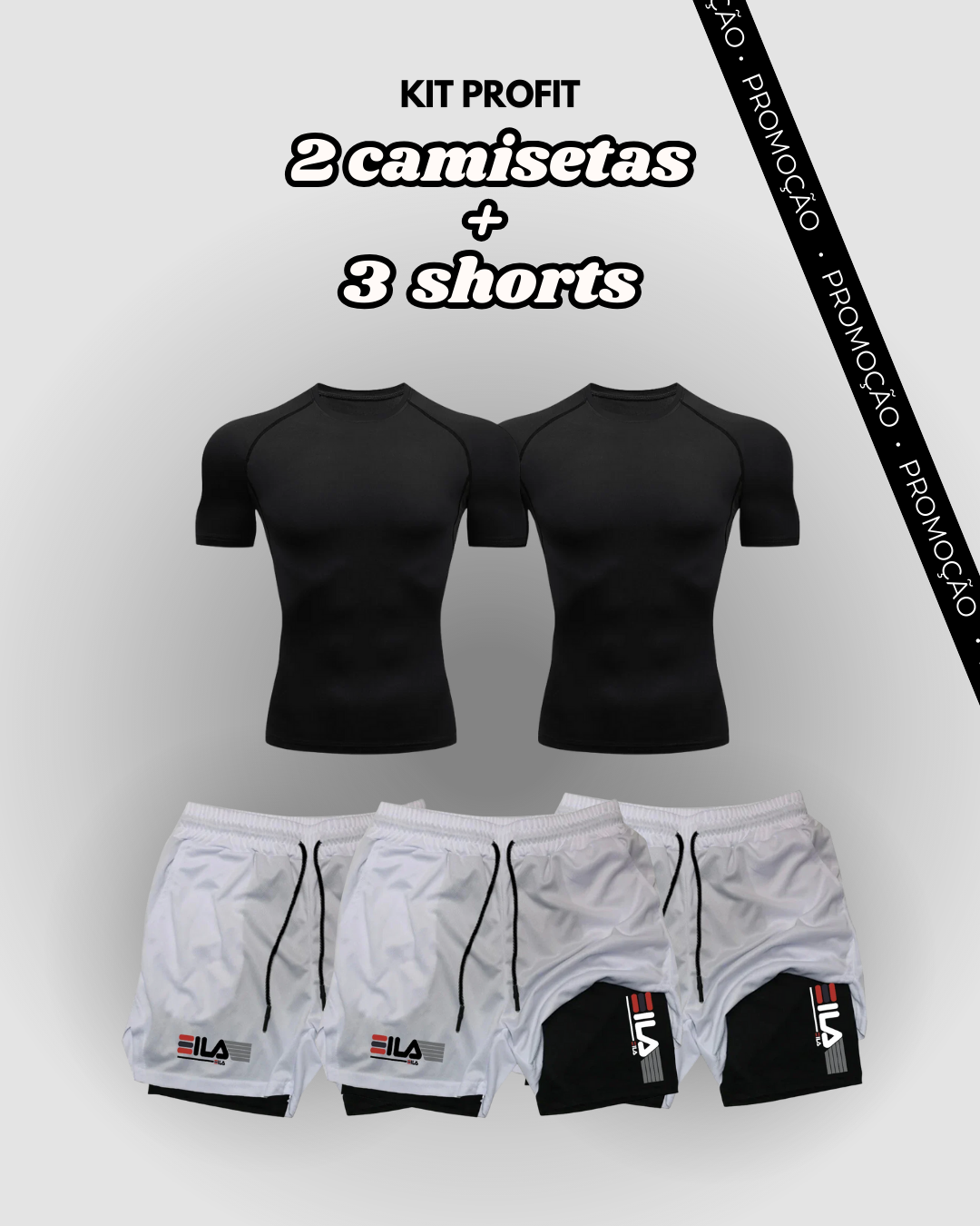 Kit PROFIT de Compressão Interna FILA [COMPRE 3 LEVE 5]