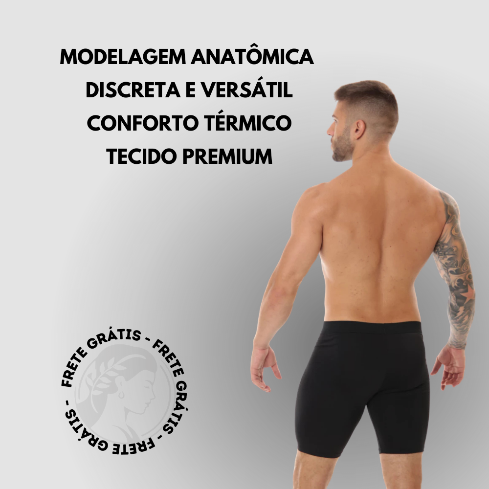 Kit 03 Bermudas Térmicas Masculinas Segunda Pele com Bolso ProFIT [COMPRE 02 LEVE 03]