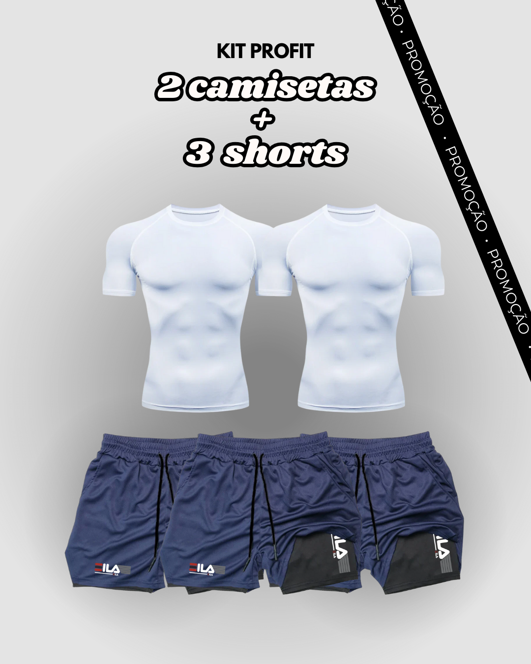 Kit PROFIT de Compressão Interna FILA [COMPRE 3 LEVE 5]