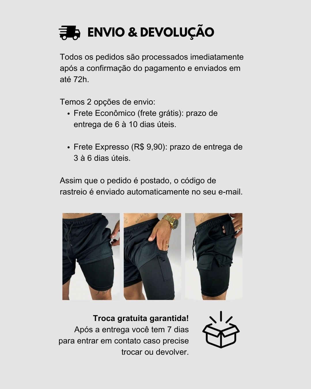 Kit 4 Shorts de Compressão Interna ProFIT FILA [COMPRE 02 LEVE 04]