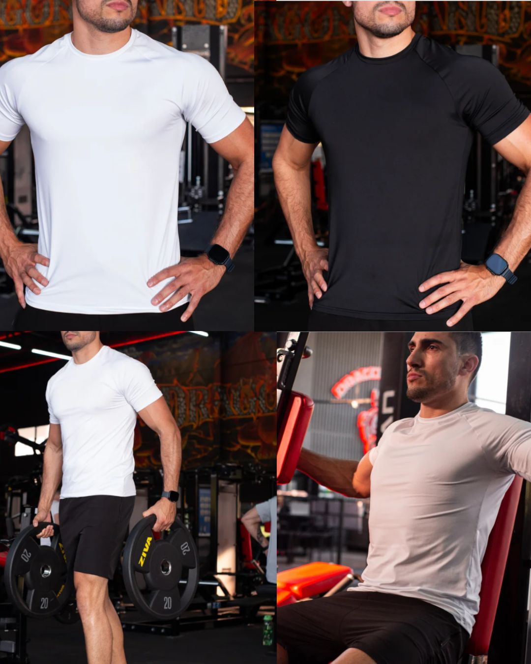 Kit 5 Camiseta de Compressão Esportiva Masculina ProFit [COMPRE 04 LEVE 05]
