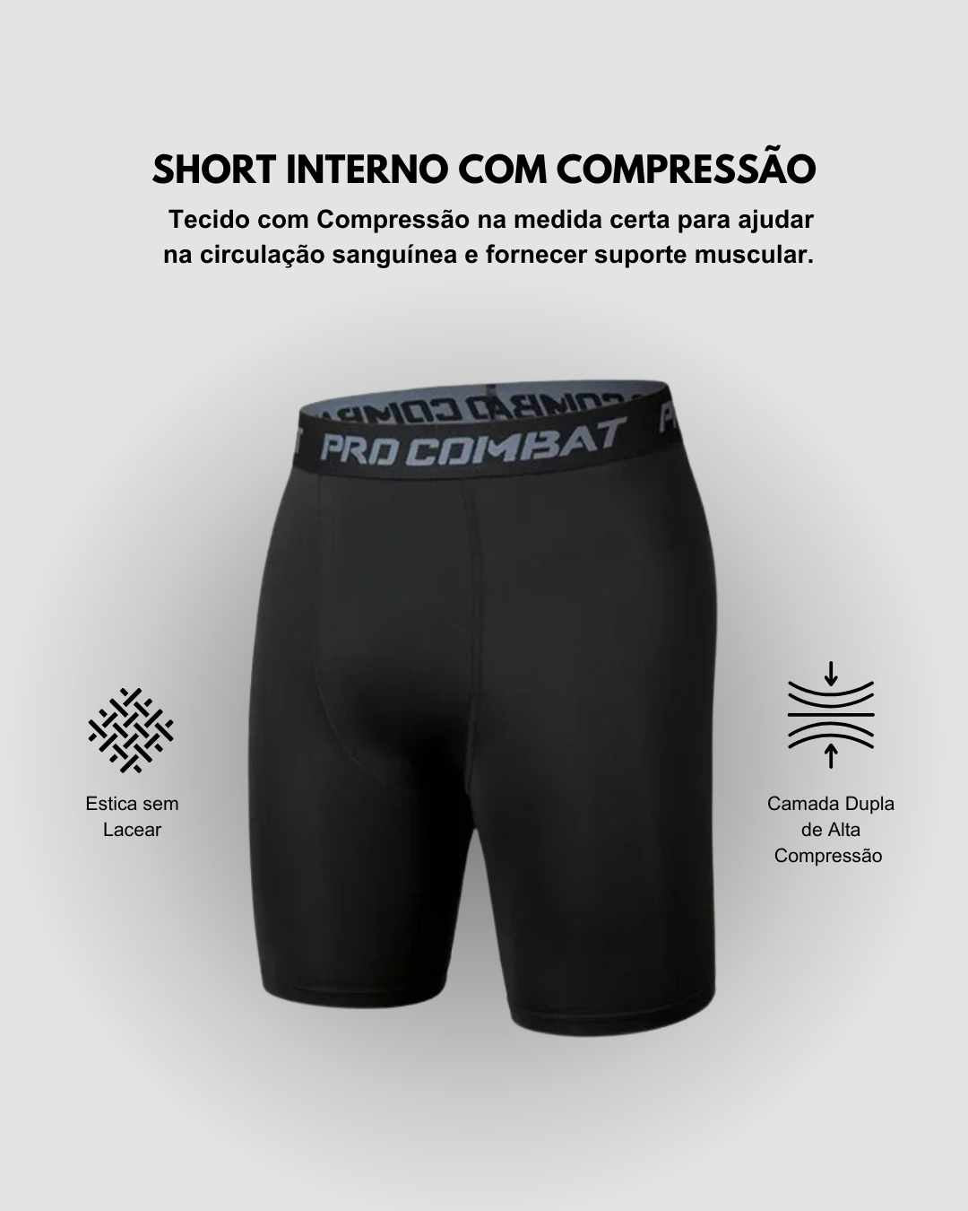 Kit 4 Shorts de Compressão Interna ProFIT FILA [COMPRE 02 LEVE 04]