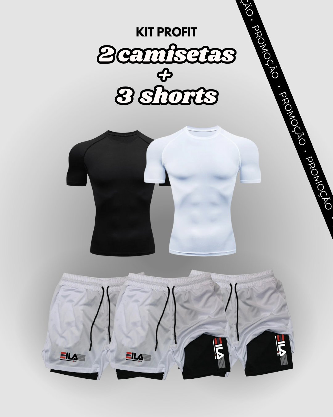 Kit PROFIT de Compressão Interna FILA [COMPRE 3 LEVE 5]