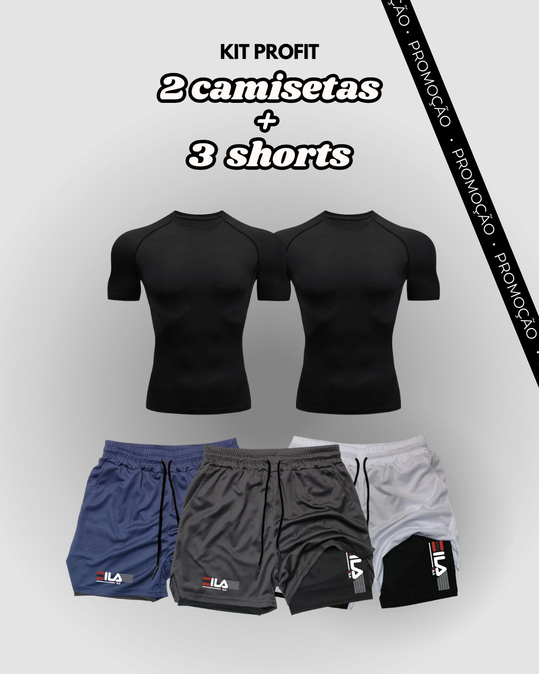 Kit PROFIT de Compressão Interna FILA [COMPRE 3 LEVE 5]