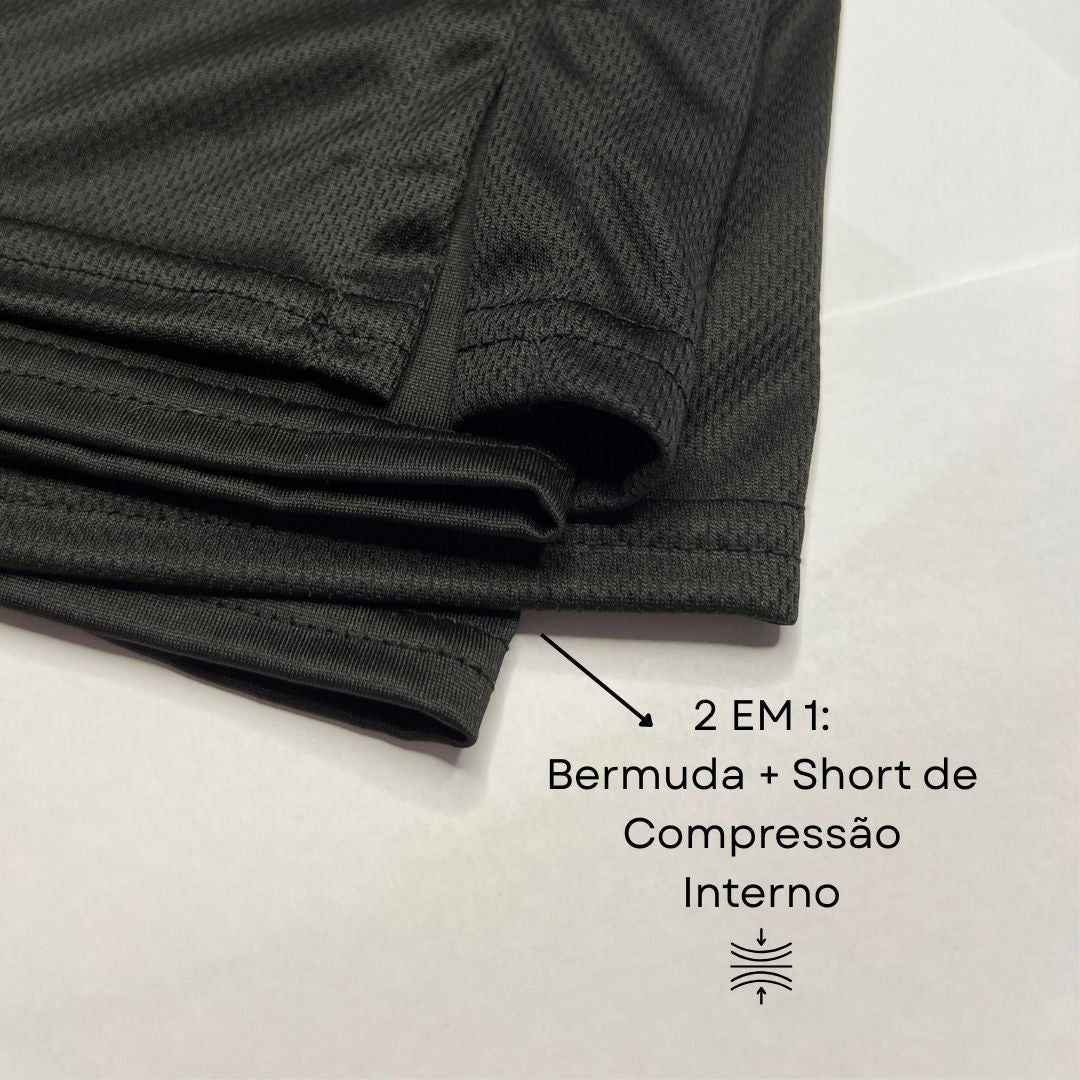 Kit 2 Shorts de Compressão Interna ProFIT FILA [COMPRE 01 LEVE 02]