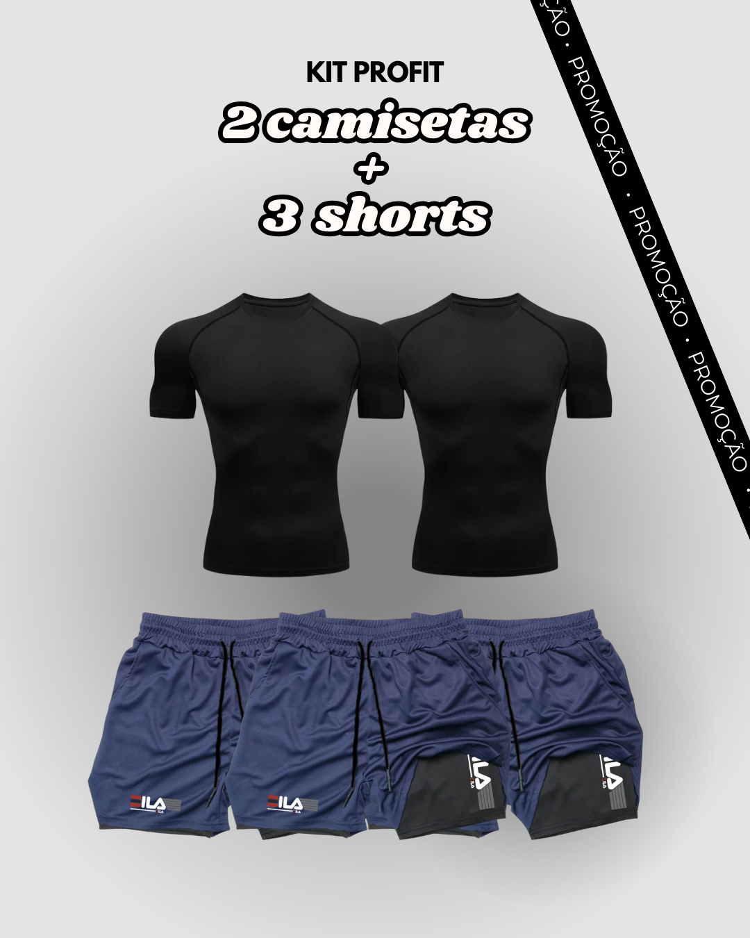 Kit PROFIT de Compressão Interna FILA [COMPRE 3 LEVE 5]