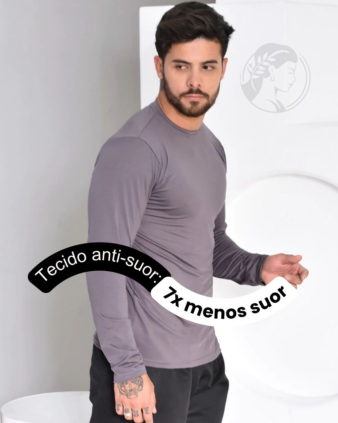 Kit 05 Camisas Térmicas Proteção Uv 50+ Segunda Pele Manga Longa [COMPRE 03 LEVE 05]