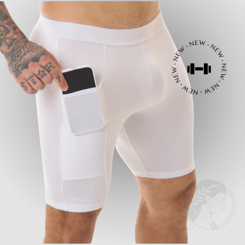 Kit 03 Bermudas Térmicas Masculinas Segunda Pele com Bolso ProFIT [COMPRE 02 LEVE 03]