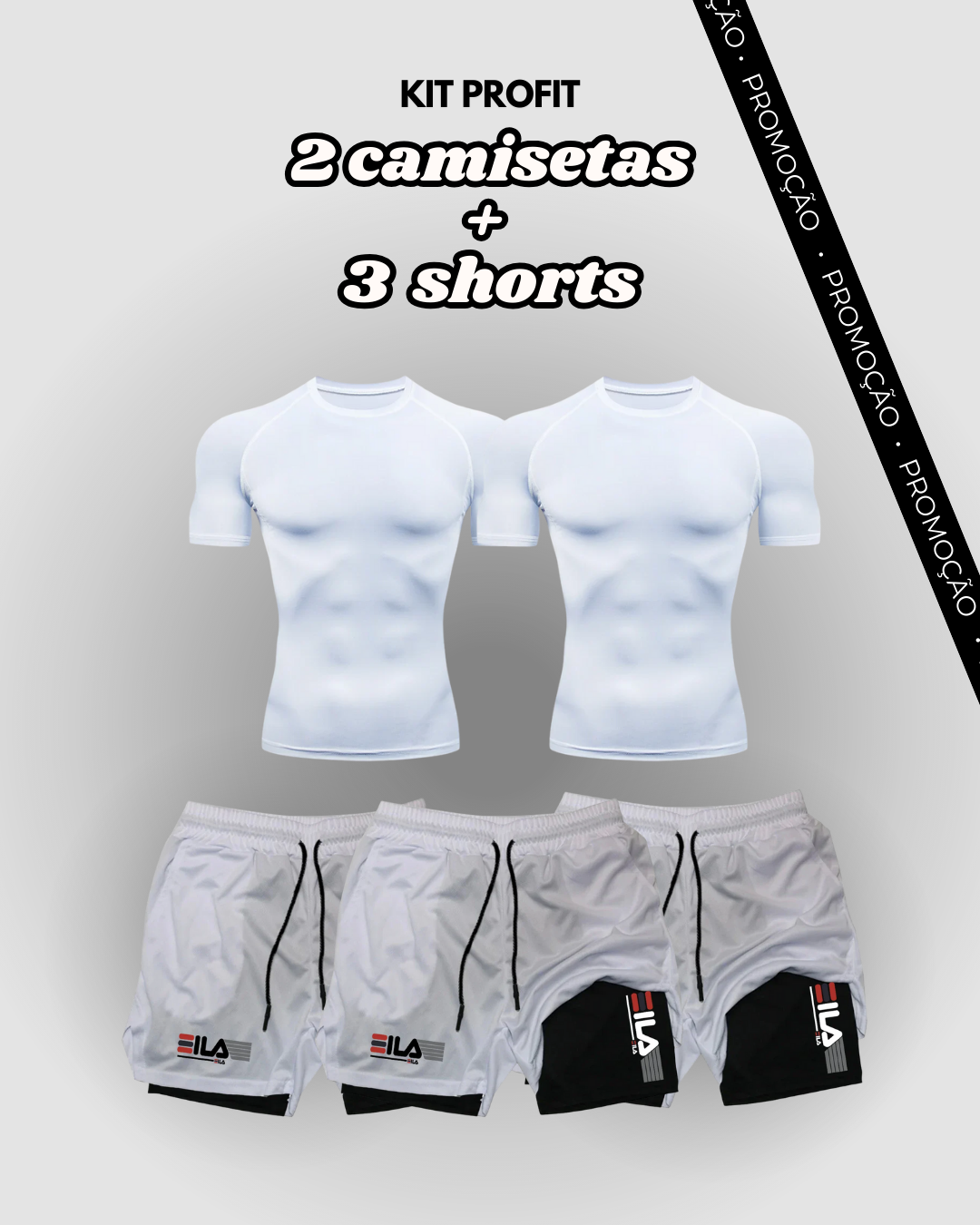 Kit PROFIT de Compressão Interna FILA [COMPRE 3 LEVE 5]