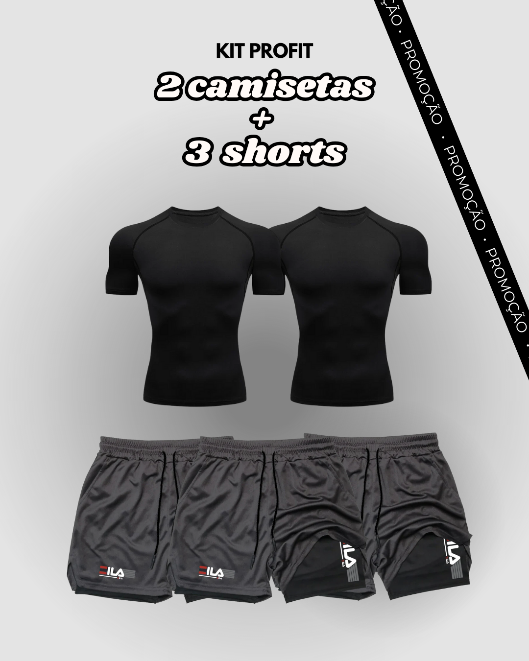 Kit PROFIT de Compressão Interna FILA [COMPRE 3 LEVE 5]
