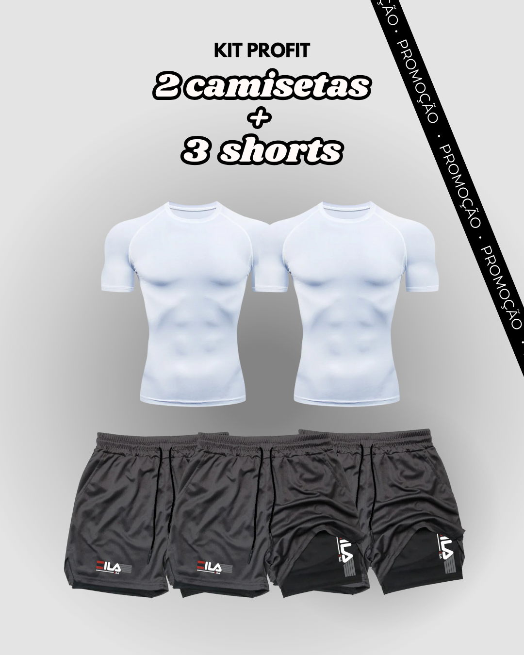 Kit PROFIT de Compressão Interna FILA [COMPRE 3 LEVE 5]