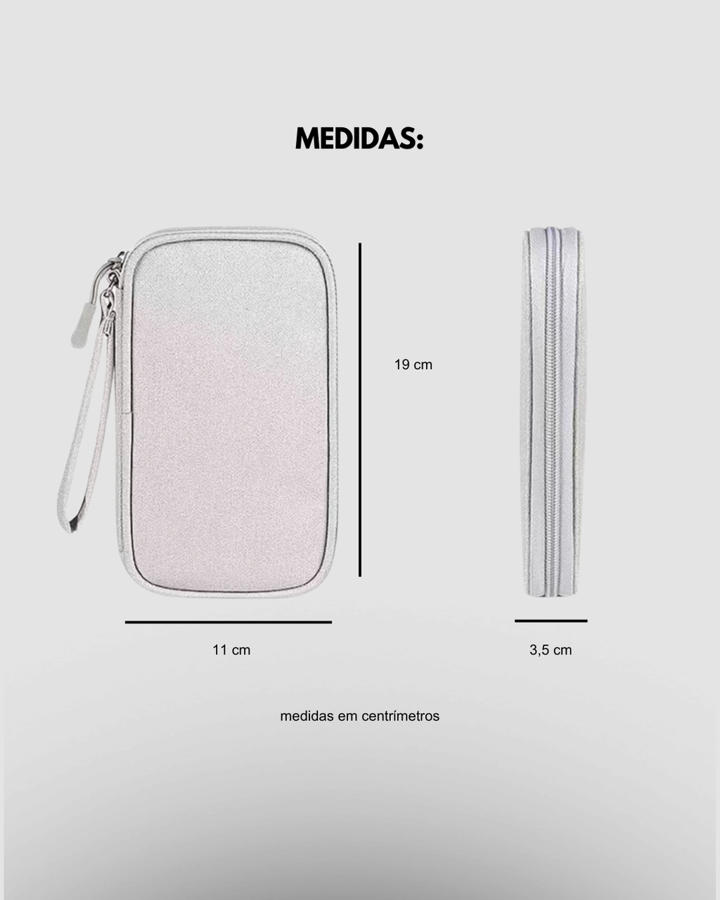 Nécessaire Bolsa Organizadora - Celular Cabos Fios