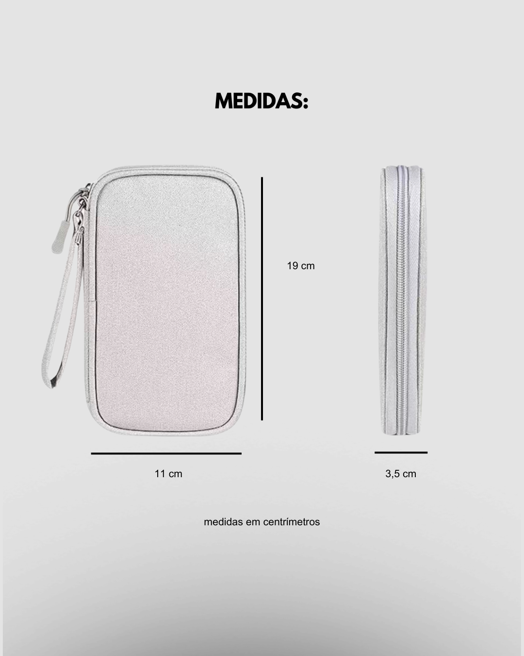 Nécessaire Bolsa Organizadora - Celular Cabos Fios