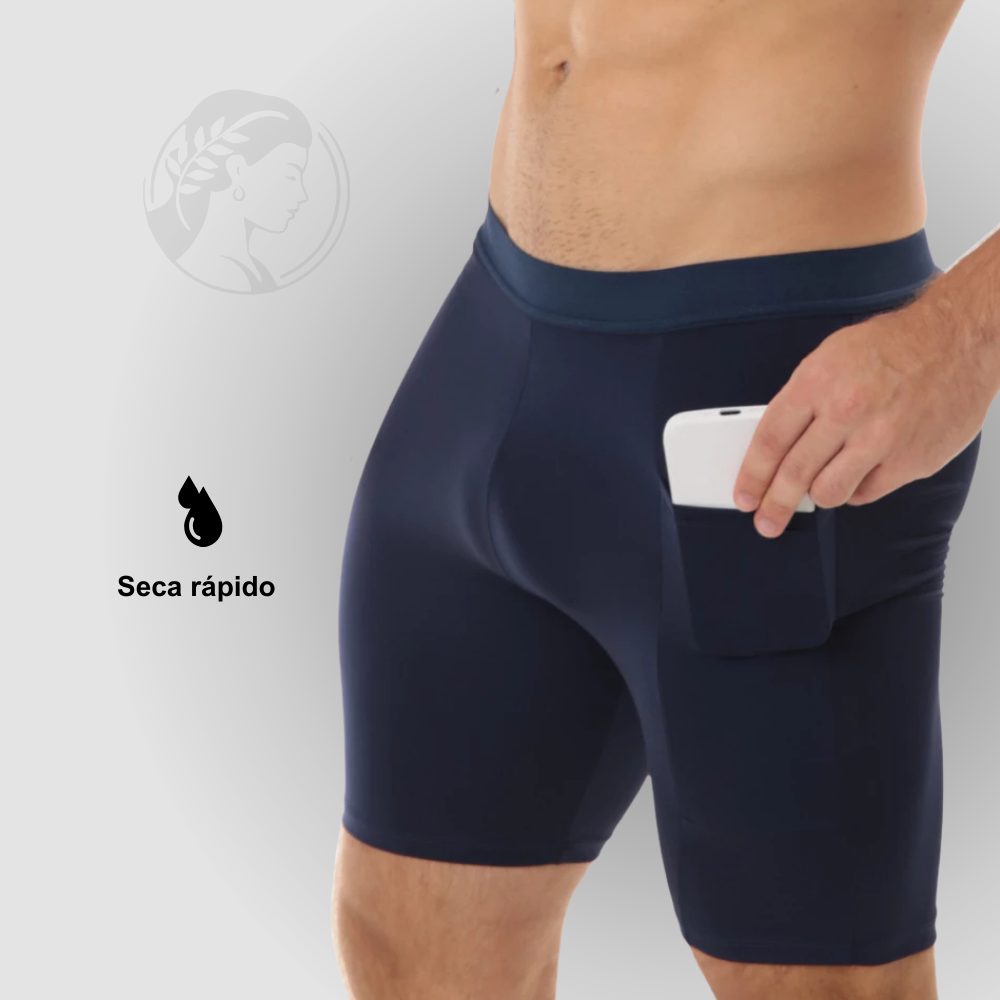 Kit 03 Bermudas Térmicas Masculinas Segunda Pele com Bolso ProFIT [COMPRE 02 LEVE 03]