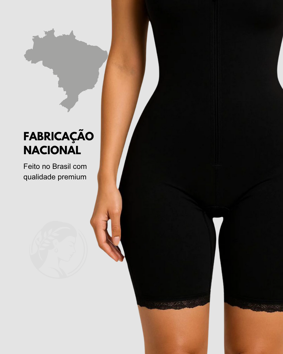 Cinta Modeladora Feminina Macaquinho com Espartilho – Redução da Cintura
