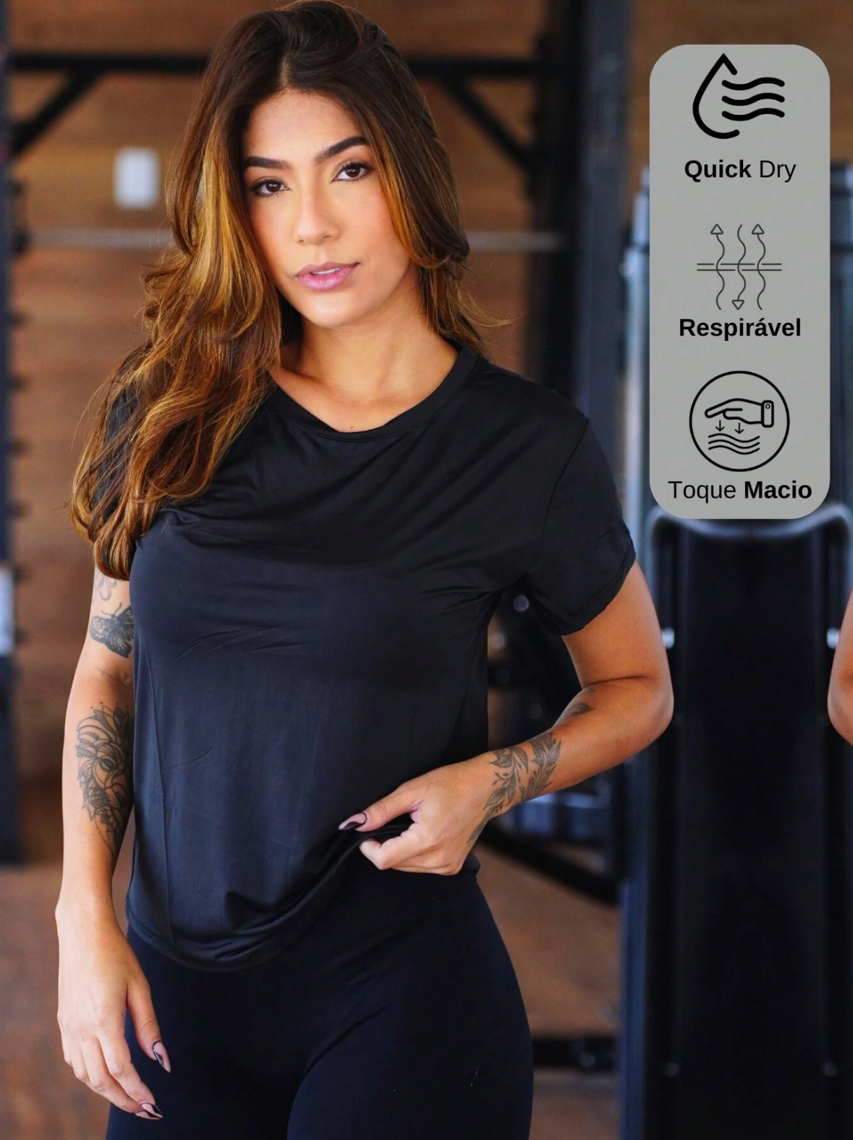 Camiseta DryFIT Fitness Feminina Secagem Rápida