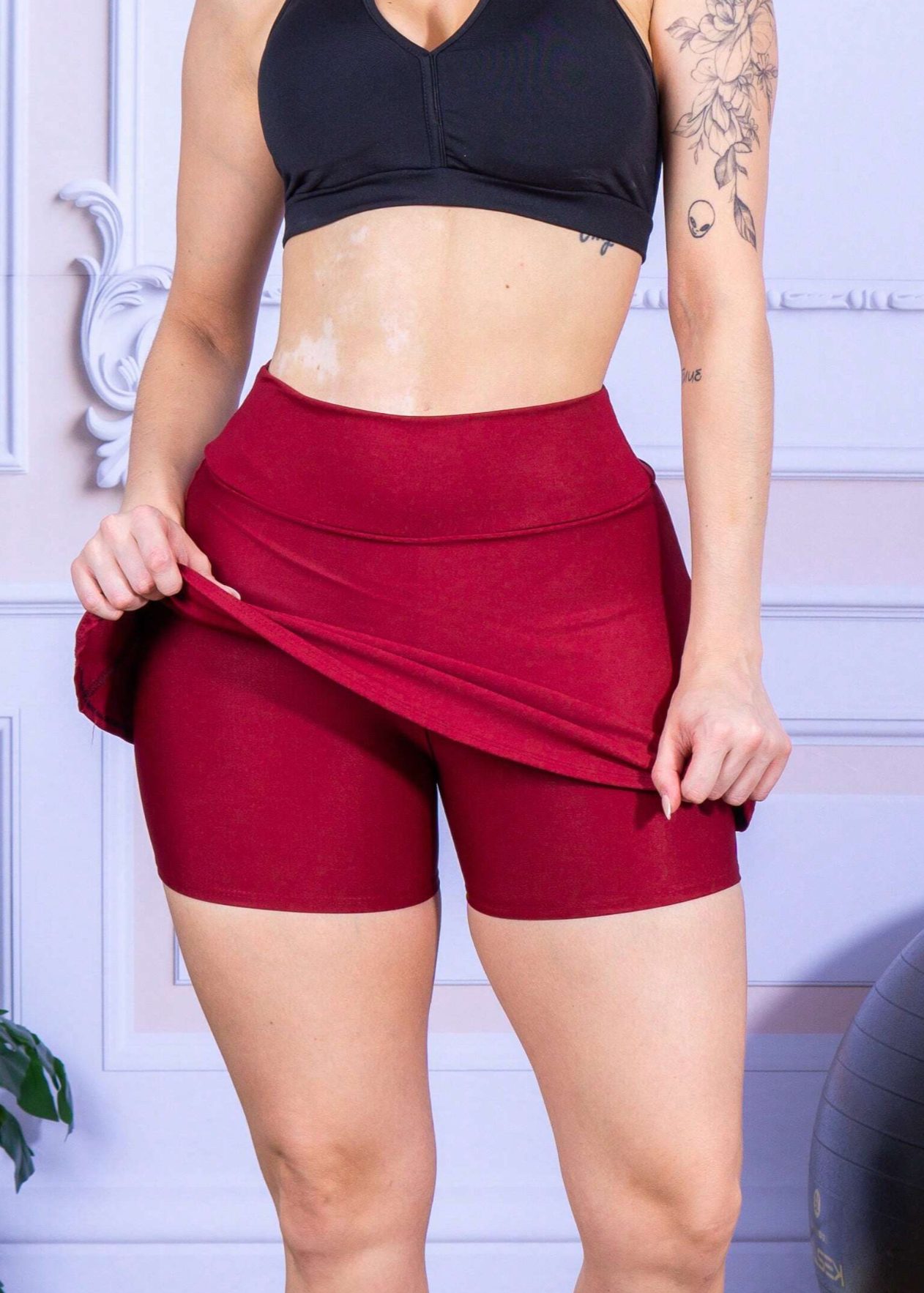 Short Saia de Compressão ProFIT Fitness Feminino Modelagem Perfeita