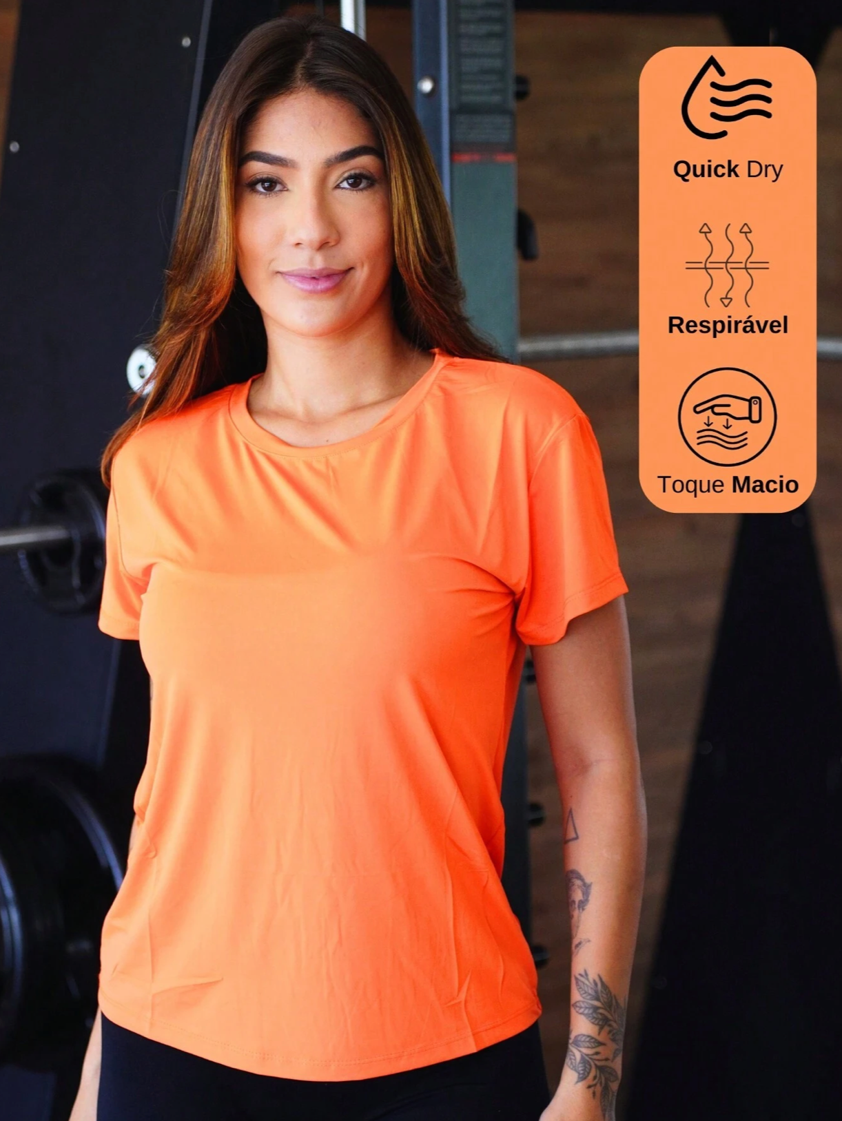 Camiseta DryFIT Fitness Feminina Secagem Rápida