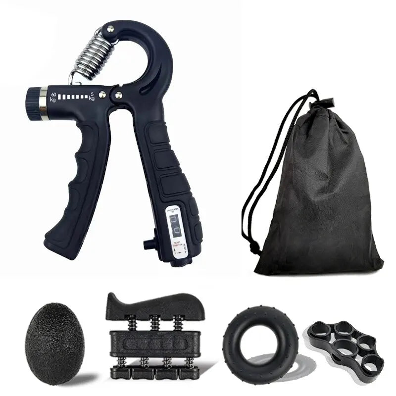 Kit Fortalecedor de Mãos e Antebraço Ajustável – Para Aumentar Força e Flexibilidade nas Mãos (10kg a 60kg)