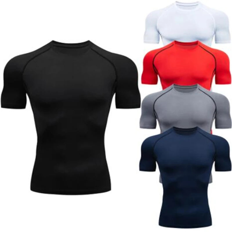 Camiseta de Compressão Esportiva Masculina ProFit