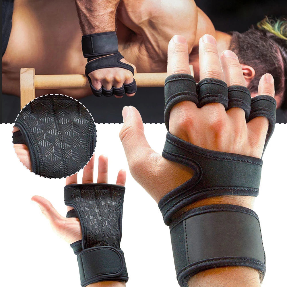 Luva de Treinamento com Suporte de Pulso – Antiderrapante e Respirável