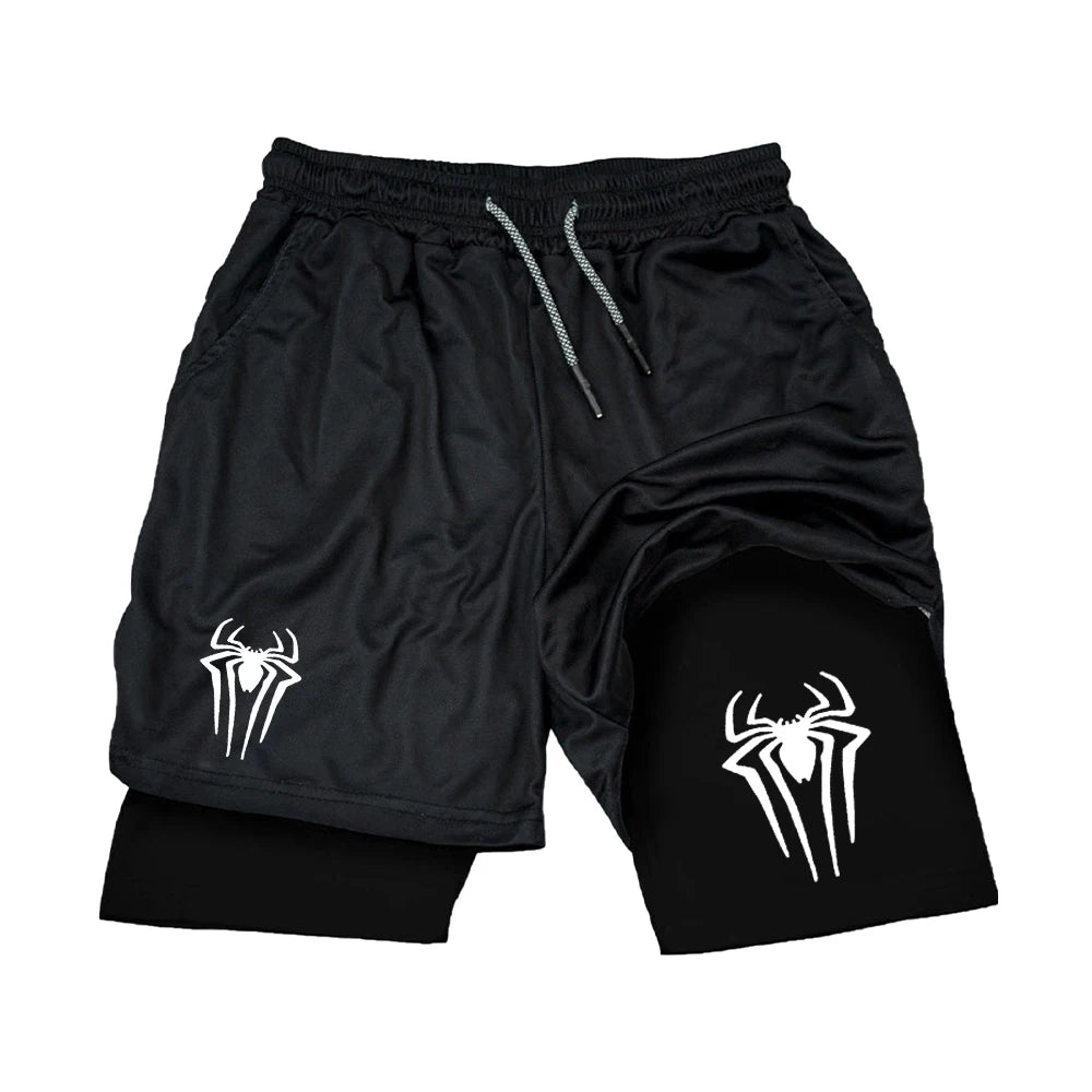 Shorts de Compressão Esportivo Masculino Spider