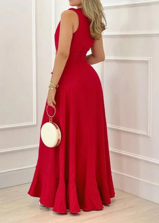 Vestido Longo Ana Perena Vermelho