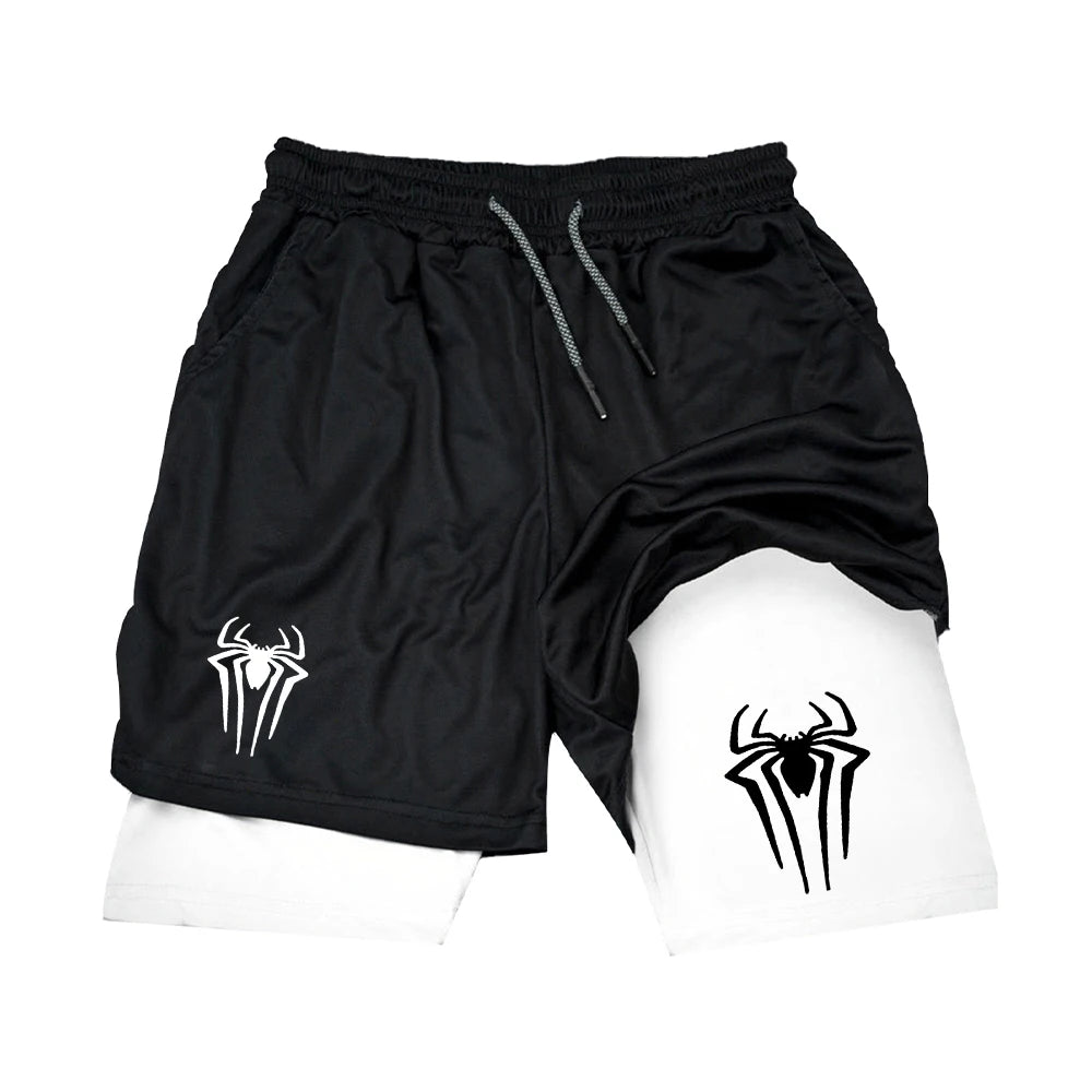 Shorts de Compressão Esportivo Masculino Spider