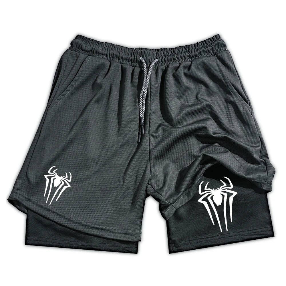 Shorts de Compressão Esportivo Masculino Spider