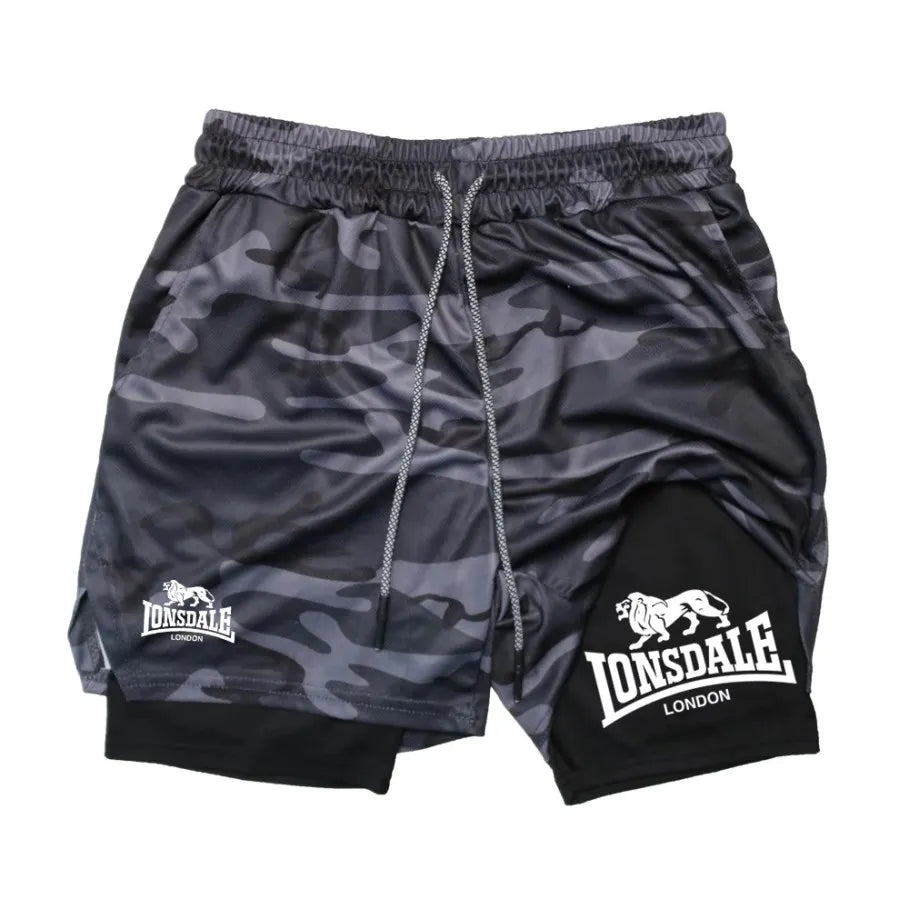 Shorts de Compressão Esportivo Masculino Lonsdale Camuflado
