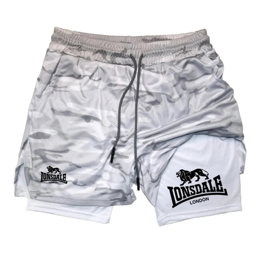 Shorts de Compressão Esportivo Masculino Lonsdale Camuflado