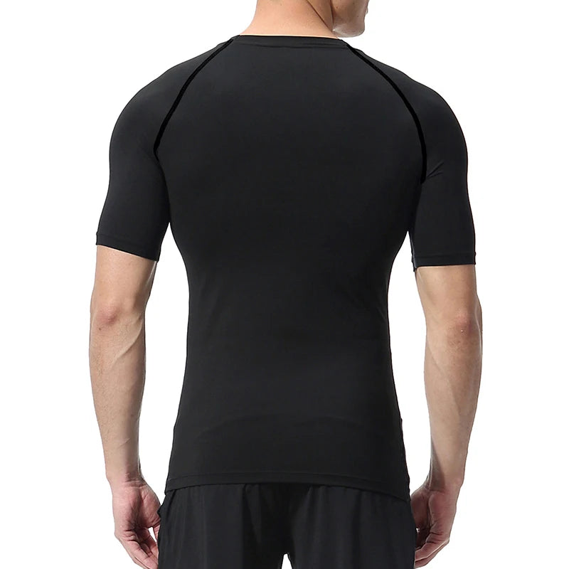 Camiseta de Compressão Esportiva Masculina Cross