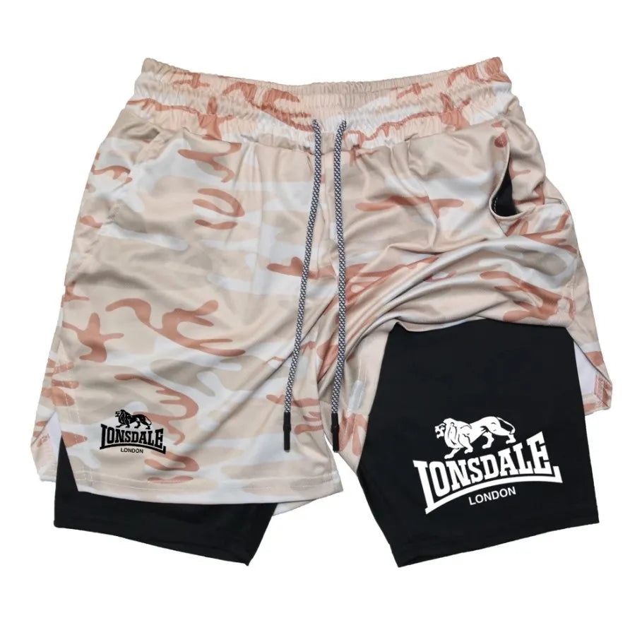 Shorts de Compressão Esportivo Masculino Lonsdale Camuflado
