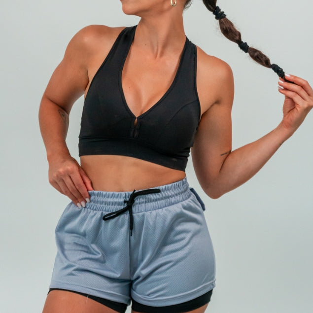 Kit 2 Shorts com Compressão Interna 2 em 1 Feminino - [COMPRE 01 LEVE 02]