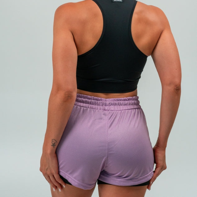 Kit 2 Shorts com Compressão Interna 2 em 1 Feminino - [COMPRE 01 LEVE 02]