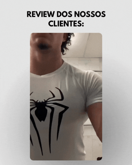 Camiseta Térmica de Compressão Esportiva Masculina Spider ProFIT