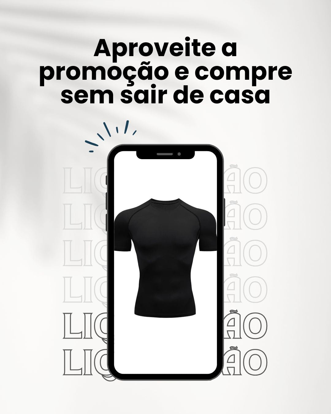 Kit 5 Camiseta de Compressão Esportiva Masculina ProFit [COMPRE 04 LEVE 05]