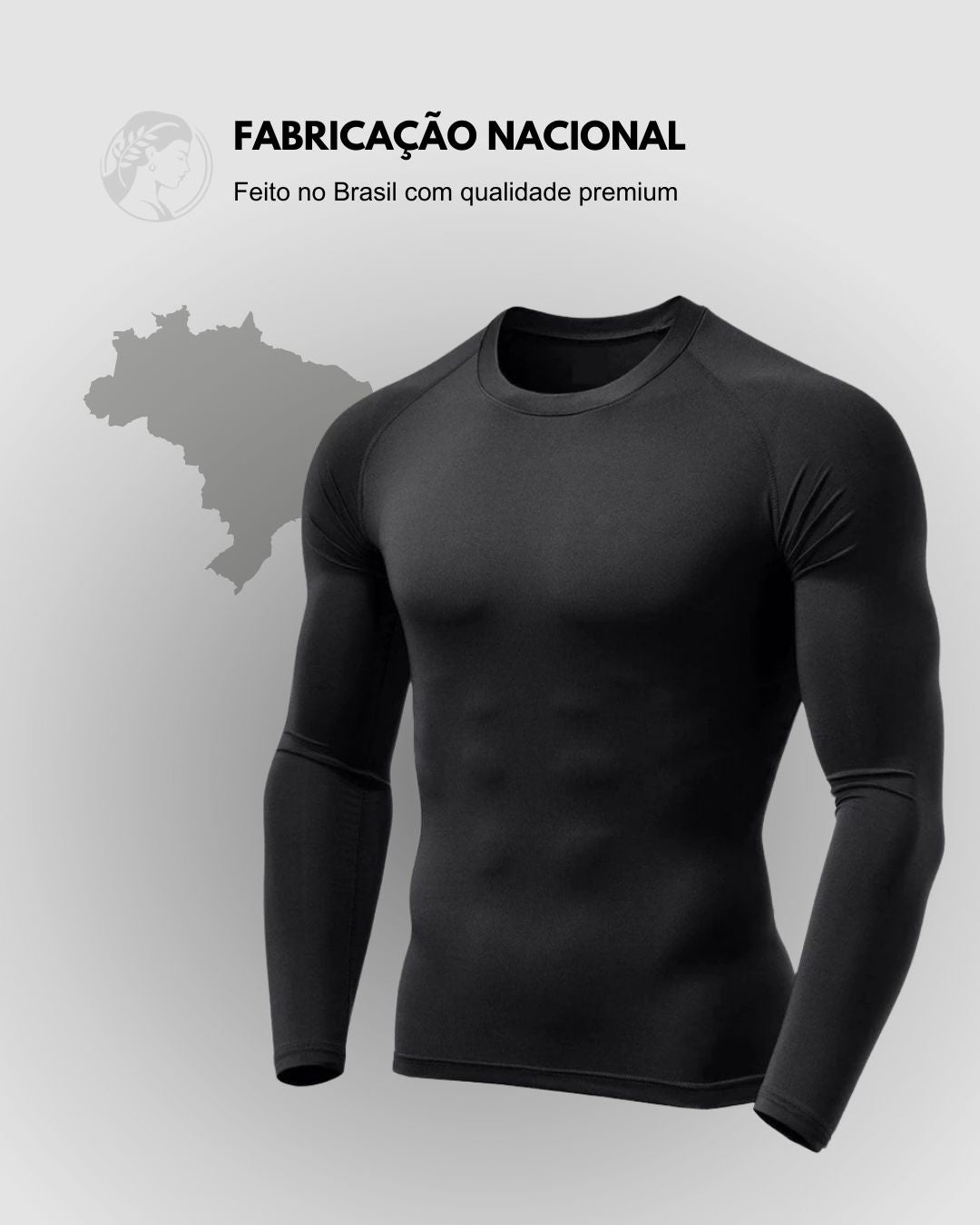 Kit 05 Camisas Térmicas Proteção Uv 50+ Segunda Pele Manga Longa [COMPRE 03 LEVE 05]