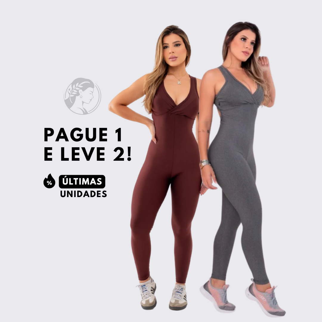 Kit 2 Macacão Longo Legging Mob Wife - Suplex Blackout [COMPRE 01 LEVE 02]